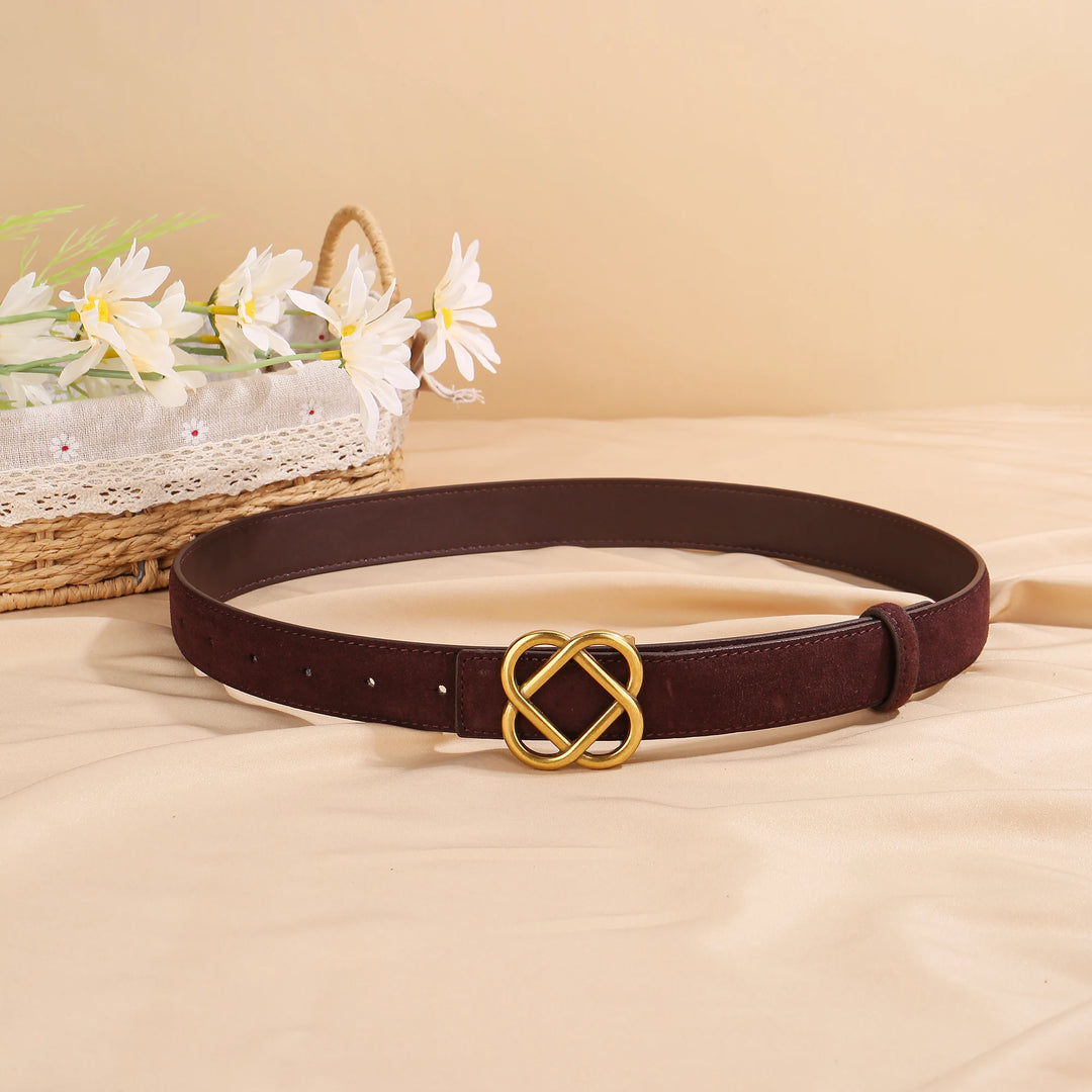 Intertwined Retro Leather Belt