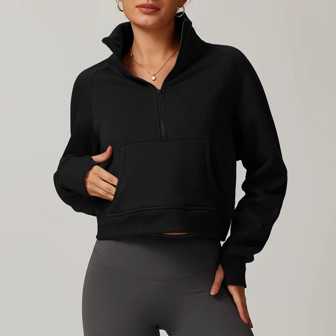 Luxe Half-Zip Fleece Pullover