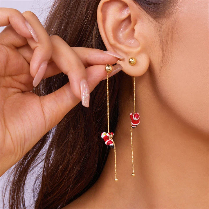 HW Santa Earrings