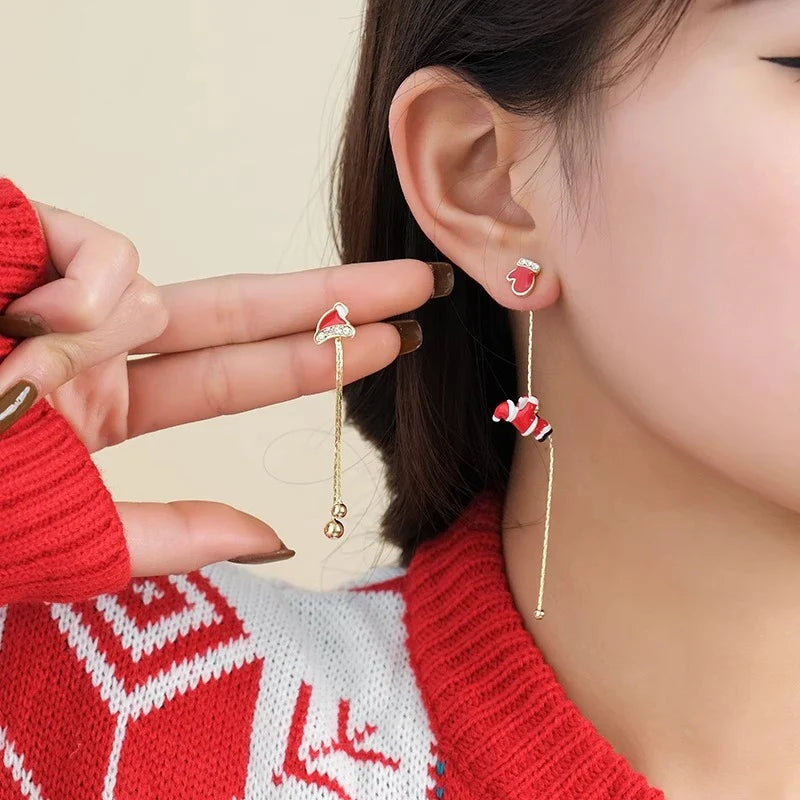 HW Santa Earrings