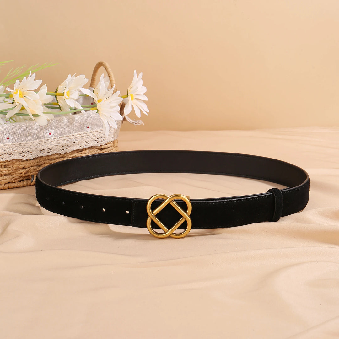 Intertwined Retro Leather Belt