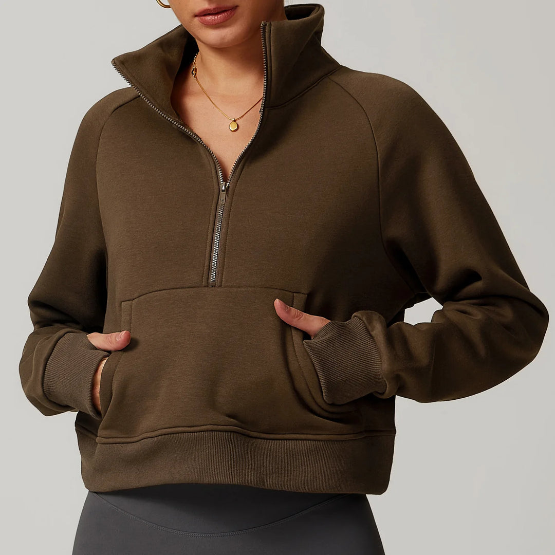 Luxe Half-Zip Fleece Pullover