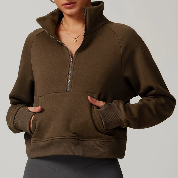 Luxe Half-Zip Fleece Pullover