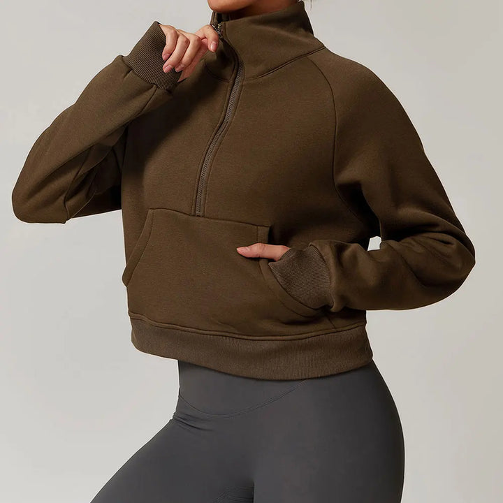 Luxe Half-Zip Fleece Pullover