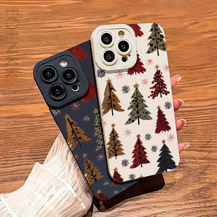 Hand Drawn Holiday Tree Phone Case