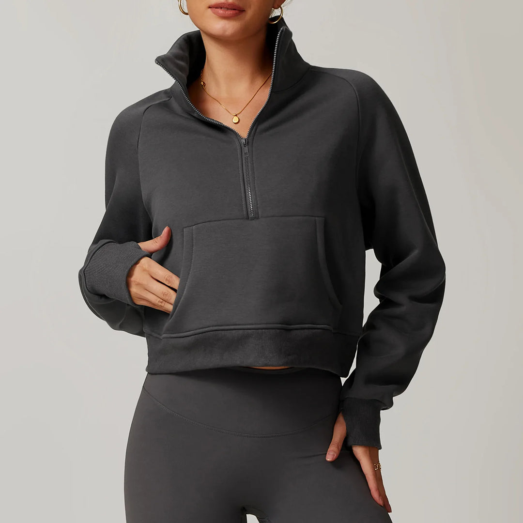 Luxe Half-Zip Fleece Pullover