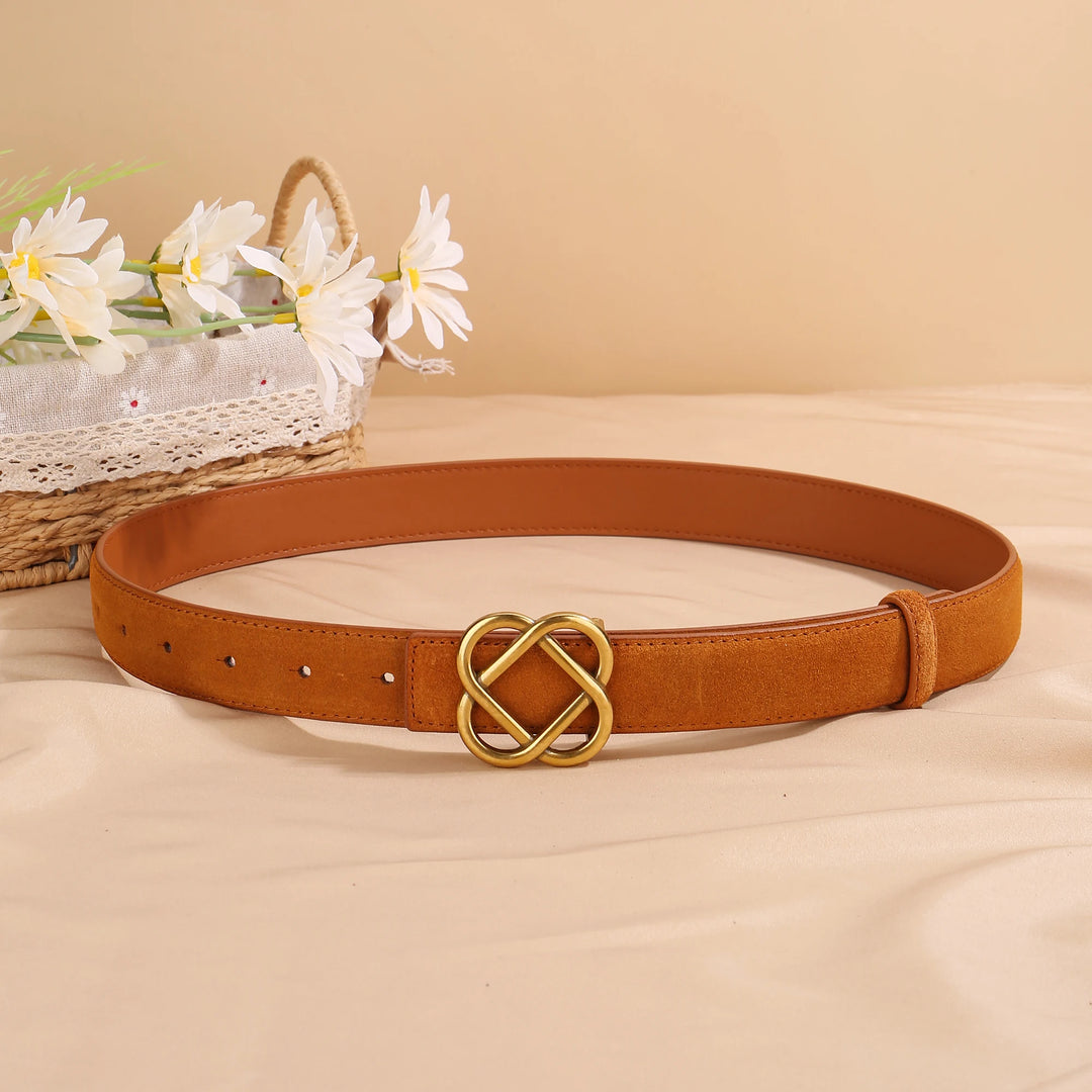 Intertwined Retro Leather Belt