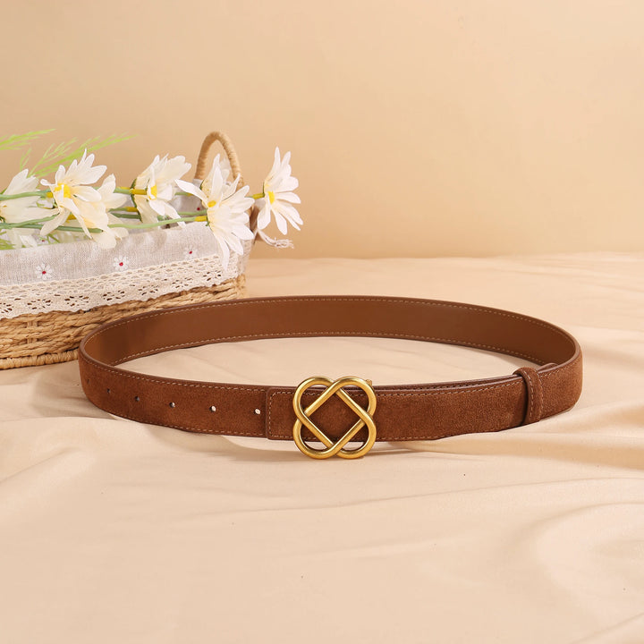 Intertwined Retro Leather Belt