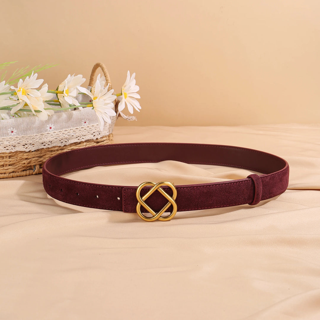 Intertwined Retro Leather Belt