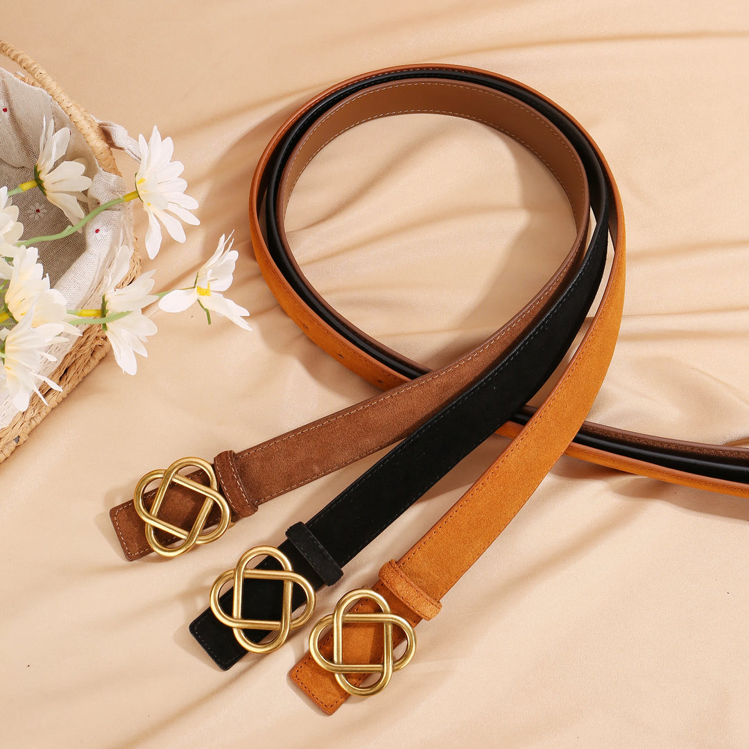 Intertwined Retro Leather Belt