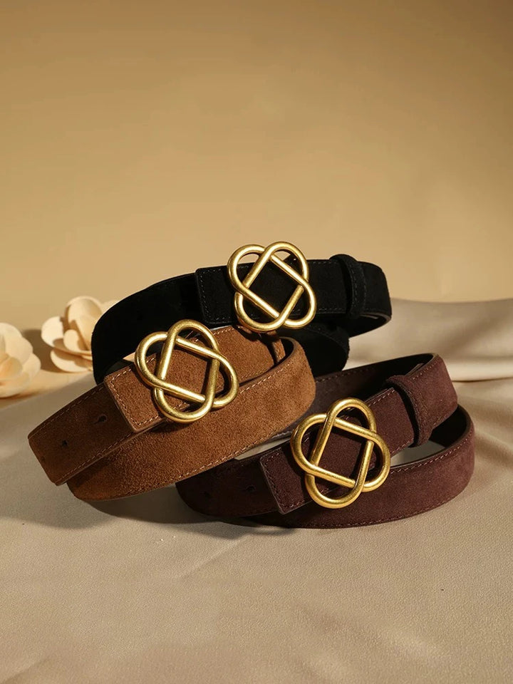 Intertwined Retro Leather Belt