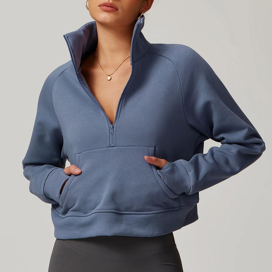 Luxe Half-Zip Fleece Pullover