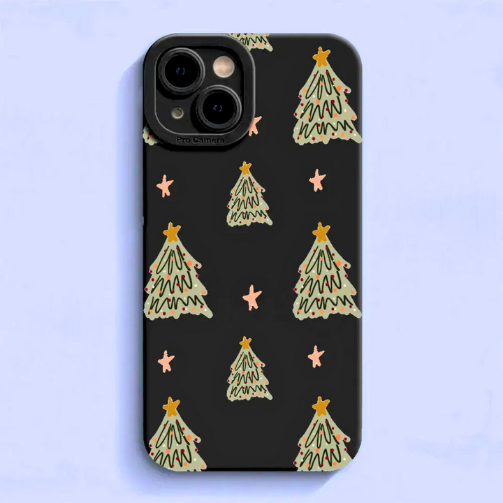 Hand Drawn Holiday Tree Phone Case