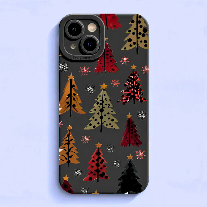 Hand Drawn Holiday Tree Phone Case