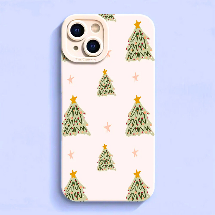 Hand Drawn Holiday Tree Phone Case