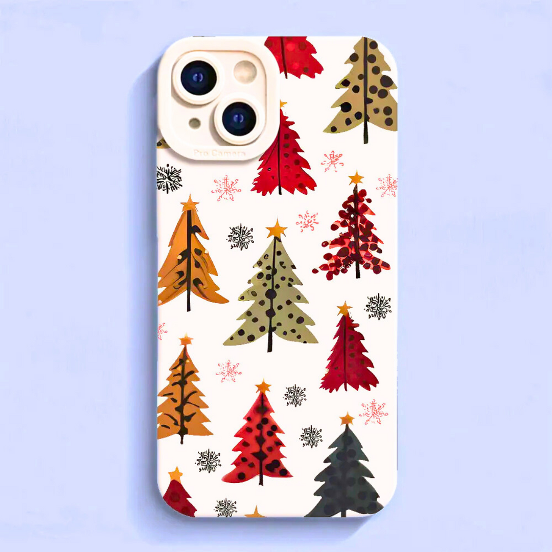 Hand Drawn Holiday Tree Phone Case